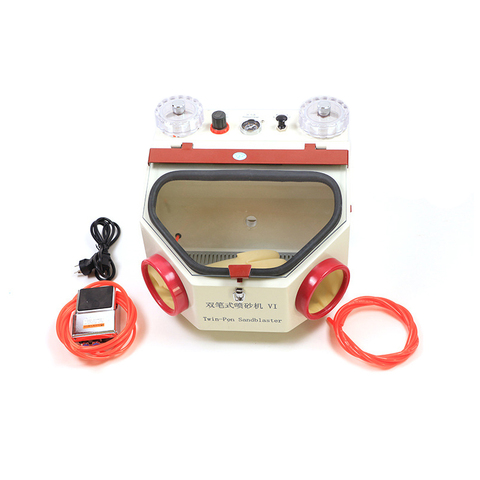Unidad de chorro Dental de doble pluma, máquina de chorro de arena eléctrica para laboratorio Dental ► Foto 1/3
