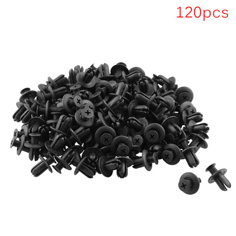 120 unids/set 120*8mm para agujero de coche remaches de plástico sujetador parachoques Clips tipo Pin a presión ► Foto 1/1