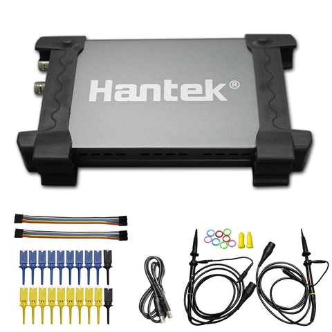 Hantek-osciloscopio USB oficial 6022BL, 2 canales, 20MHz de ancho de banda, 48MSa/s, Frecuencia de muestreo, 16 canales, analizador lógico ► Foto 1/5
