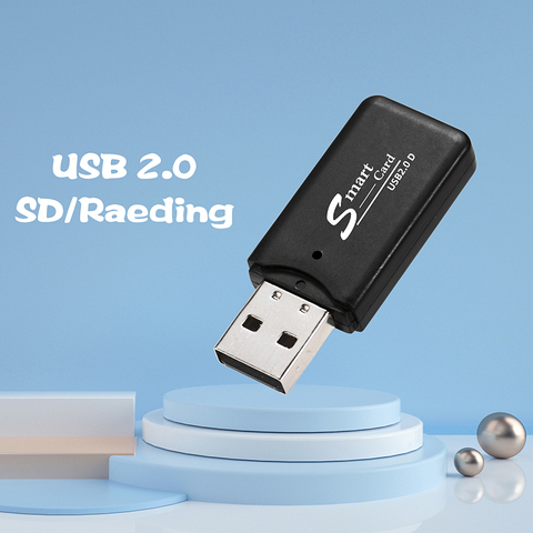 Lector de tarjetas SD, convertidor USB, Lector de tarjetas Micro USB, Lector de tarjetas de memoria SD para tarjetas Micro SD TF USB ► Foto 1/6