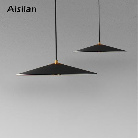 Aisilan-Colgante de luz LED minimalista, luz nórdica moderna de lujo, personalidad creativa, cafetería, barra de cabeza única ► Foto 1/6