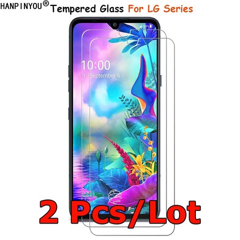 2 unids/lote para LG G8S G8X / V50S G8 V50 Q9 Q60 K50 K50S ThinQ 5G Protector de pantalla de vidrio templado a prueba de explosión película protectora ► Foto 1/6