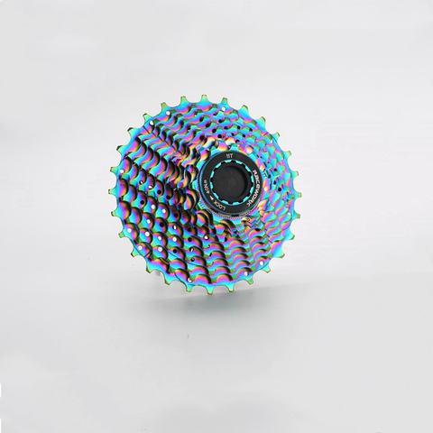 Cassette colorido para bicicleta de carretera, 11 velocidades, 11 s, 11-28T, SLR2, volante de inercia, rueda libre, 22s, arco iris, 11V, K7 Sprocke ► Foto 1/6