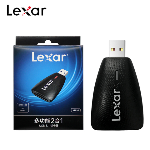 Lexar-Lector de tarjetas multifunción 2 en 1, USB 3,1, Max UHS-II, 312 MB/s, Flash, USB, compatible con tarjetas SD y microSD ► Foto 1/1