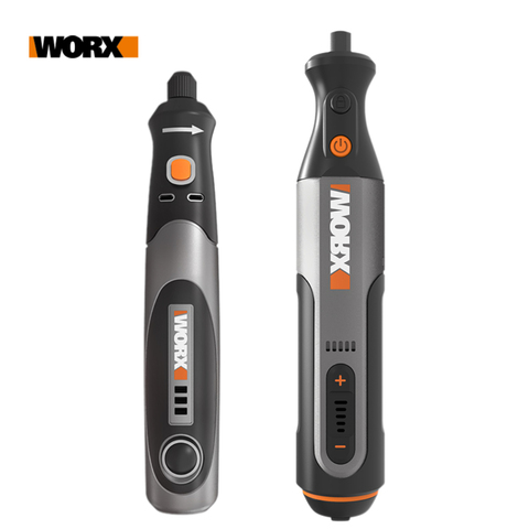 Worx-herramienta rotativa de 4V/8V, Cargador USB WX106/WX750, Mini máquina  pulidora de grabado, herramientas eléctricas de velocidad Variable + ACC