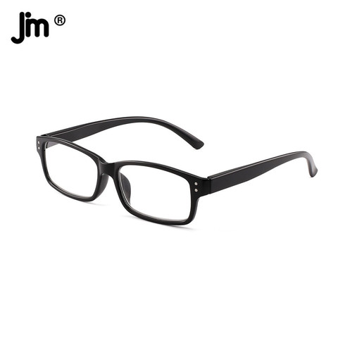 JM-gafas de lectura cuadradas para hombre y mujer, bisagra de primavera, lupa, dioptría presbicia ► Foto 1/6