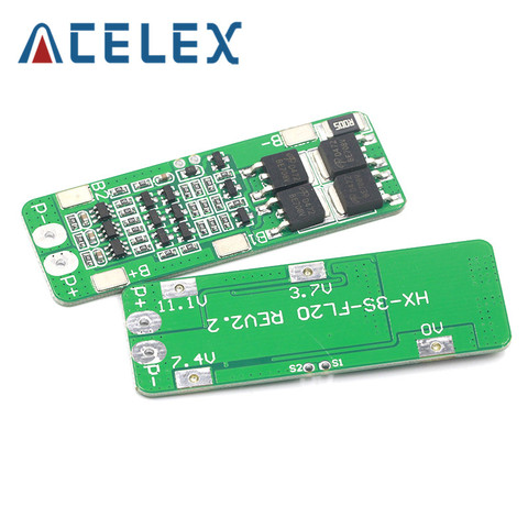 3S 20A Li-Ion de la batería de litio 18650 cargador PCB Placa de protección BMS 12,6 V celda 59x20x3,4mm para ► Foto 1/6