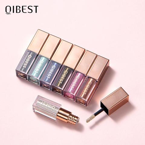 QIBEST-lápiz de sombra de ojos, 15 colores, maquillaje brillante, pigmento brillante, resistente al agua, aplicador de sombra de ojos, sombra de ojos líquida ahumada, cosméticos ► Foto 1/6