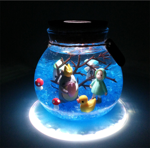 Lámpara de noche LED para acuario, lámpara de Color RGB, batería de delfín, lámpara de noche decorativa para el hogar, para bebés, vacaciones ► Foto 1/6