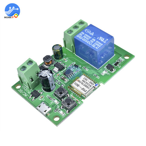 Módulo de relé Wifi para la aplicación eWeLink, autobloqueo, relé de retardo inalámbrico para casa inteligente, DC5V, DC12V ► Foto 1/6