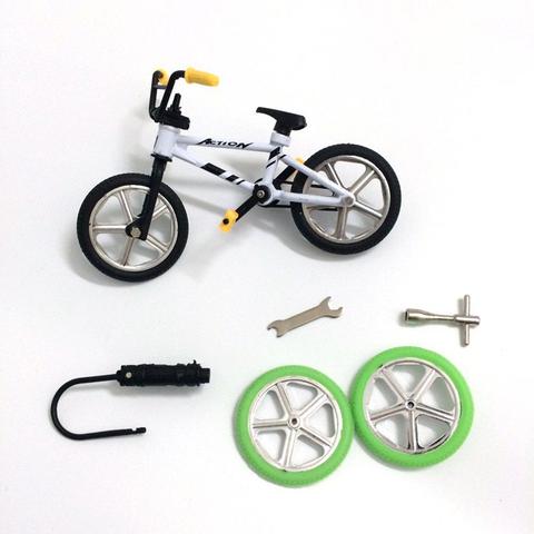 Mini juguete de aleación de BMX dedo bicicleta modelo de bicicleta de los niños juguete para regalo decoración novedad divertida bicicleta regalos Color al azar ► Foto 1/6
