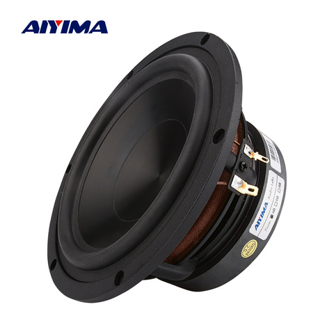 AIYIMA-altavoz de aluminio para cine en casa, dispositivo de Audio de 6,5 pulgadas, Midrange bafle de graves, 4, 8 Ohm, 100W, HIFI, 1 ud. ► Foto 1/6