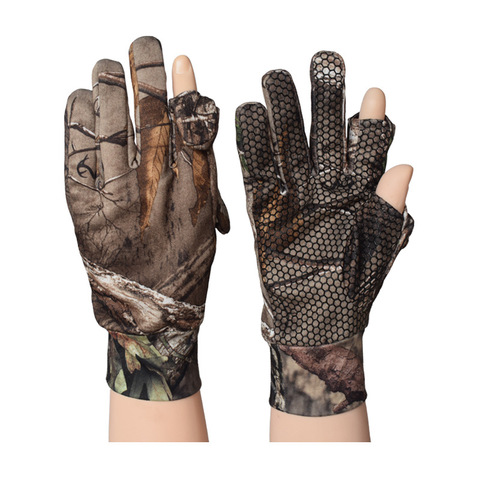 Guantes de pesca de camuflaje para invierno, 4 tipos, antideslizantes, sin dedos, para caza, acampada al aire libre, deporte de ciclismo, entrenamiento ► Foto 1/6