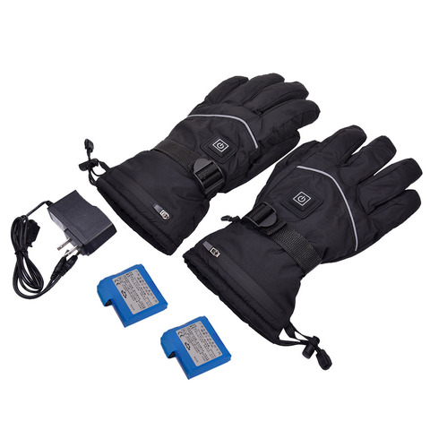 Guantes eléctricos de invierno para bicicleta, resistentes al agua, con batería de litio de 7,4 V, cálidos y largos, para deportes al aire libre y esquí ► Foto 1/6