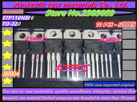 Aoweziic 2022 + 100% nuevo importado original STP110N8F6 110N8F6-220 controlador vehículo eléctrico 110A 80V ► Foto 1/2