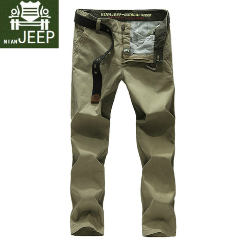 De talla grande 42 Original de los hombres de la marca de pantalones de Verano de 2022 100% algodón militar pantalones casuales largos hombre ejército hombres camisetas ► Foto 1/1