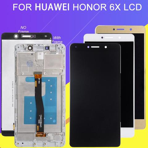 Catteny 1Pcs para Huawei Honor 6X pantalla Lcd BLN-L24 BLN-AL10 BLN-L21 con la pantalla táctil pantalla digitalizador Asamblea GR5 2017 Lcd ► Foto 1/6