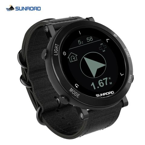 SUNROAD-relojes deportivos digitales para Hombre, pulsera con altímetro, barómetro, brújula, para correr, natación, resistente al agua, GPS ► Foto 1/6