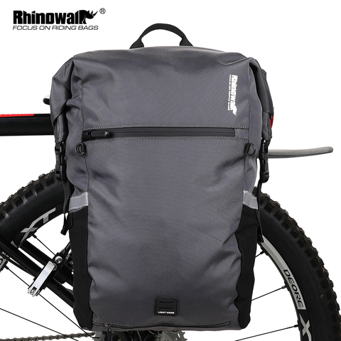 Rhinowalk-Bolsa de Alforja de Bicicleta multifuncional de 24L, bolsa de asiento trasero para bicicleta, resistente al agua, mochila con Motor, bolsa de equipaje, bolsa de ciclismo ► Foto 1/6