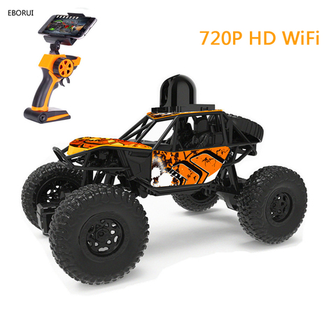 EBORUI S003W WiFi RC coche 2,4 Ghz 1:22 4WD Off-road-país escalada WiFi para coche FPV 2.0MP HD Cámara de Control Remoto coche de juguete volador ► Foto 1/6