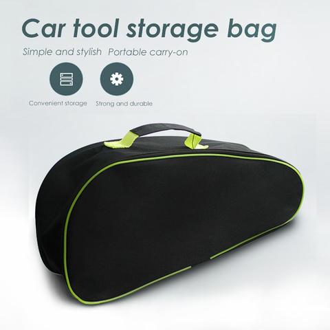 Bolsa de almacenamiento para aspiradora de coche, bolsa de herramientas portátil, equipo de emergencias para vehículo, gran capacidad de rodamiento, accesorios para coche ► Foto 1/6