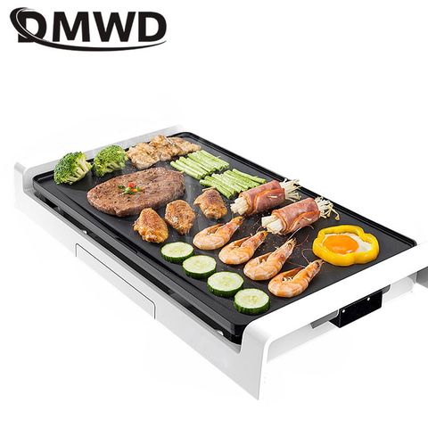 DMWD-máquina de barbacoa sin humo para el hogar, sartén antiadherente eléctrica para fiesta, 1800W, 220V, para 2-8 personas ► Foto 1/4