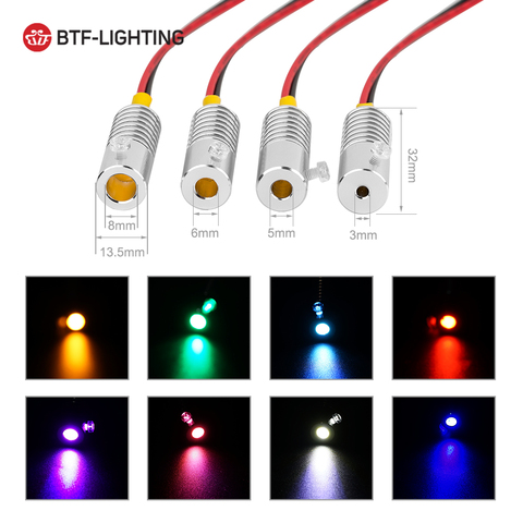 Fuente de luz Led DC12V, 1W, 7 colores, Bombilla emisor con Cable de fibra óptica de 5m, lámpara miniiluminadora que brilla en el lado del coche ► Foto 1/6