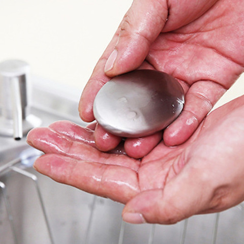Jabón de acero inoxidable para Barra de cocina, eliminador de olores, dispositivo desodorizante, herramientas, suministros de cocina, juego de utensilios para el hogar ► Foto 1/6