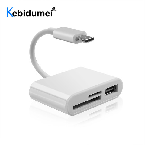 Lector de tarjetas tipo C a SD, Cable USB OTG, adaptador de lector de tarjetas Micro SD/TF, transferencia de datos para Macbook, teléfono móvil, Samsung y Huawei ► Foto 1/6