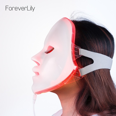 NOBOX-fotón máscara Facial LED, 7 colores, diseño minimalista, terapia antiacné, eliminación de arrugas, rejuvenecimiento de la piel, herramientas para el cuidado de la piel Facial ► Foto 1/6