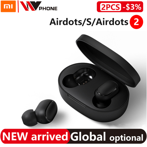 Xiaomi airdots 2 tws Redmi Airdots s TWS inalámbrica auricular control de voz Bluetooth 5,0 de reducción de ruido de Tap Control ► Foto 1/6