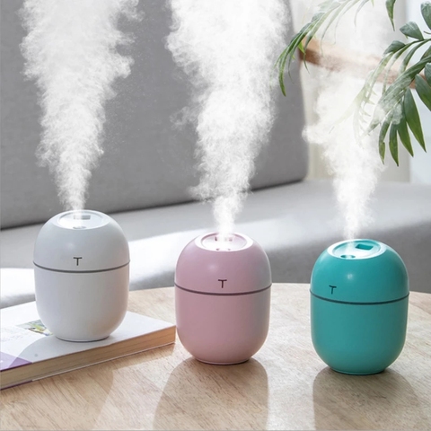 Minihumidificador de aire ultrasónico para el hogar, difusor de aceites esenciales de 2022 ML, nebulizador USB, fabricante de niebla con lámpara LED de noche, 200 ► Foto 1/6