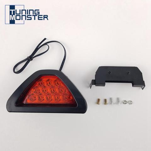 Tuning Monster-lámpara antiniebla DE SEGURIDAD, 12 LED de luz trasera de parada y freno, intermitente centellante rojo, alta calidad, nuevo estilo Universal F1 ► Foto 1/6