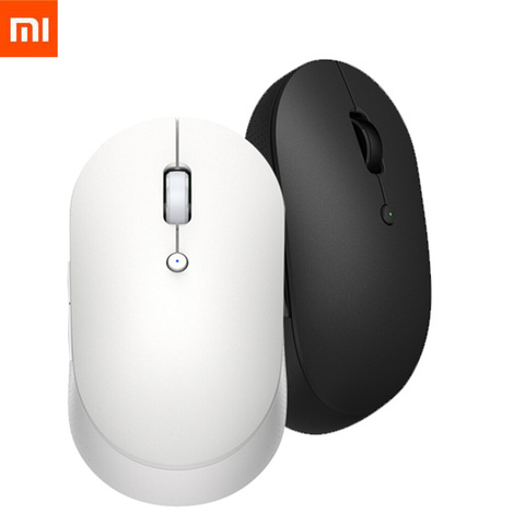 Xiaomi-ratón inalámbrico Mi Lite/modo Dual, Mouse silencioso y ergonómico con Bluetooth, botones laterales USB, portátil, Mini ► Foto 1/6