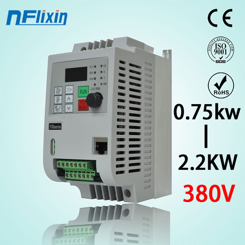 NFLIxin 9100/9000 380V 0 75KW/1 5KW/2.2KW Mini de frecuencia Variable VFD inversor para la velocidad del Motor conversor de Control ► Foto 1/1