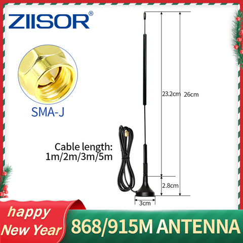Antena LoRa de 868 MHz WiFi, antena de largo alcance de 915MHz para módulo inalámbrico, impedancia de antena de SMA-J de menos de 1,5 SWR de alta calidad ► Foto 1/6