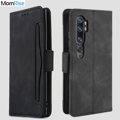 Funda tipo billetera para Xiaomi MI Note 10, funda magnética tipo libro con tapa para Xiaomi Note 10 lite, Funda de cuero de lujo para tarjetas y fotos ► Foto 1/6