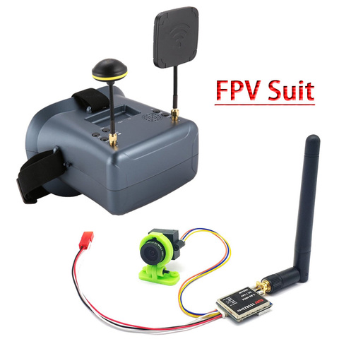 Traje FPV LS-008D 5,8G FPV Google VR gafas de alta calidad 40CH con batería 2000mA con transmisor de 600mw + CMOS 1000TVL Cámara ► Foto 1/6