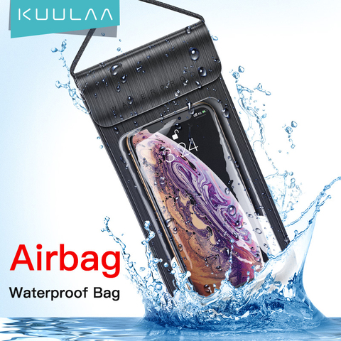 Funda de teléfono resistente al agua KUULAA funda de teléfono para natación subacuática y buceo bolsa de teléfono para Xiaomi iPhone Huawei Samsung ► Foto 1/6