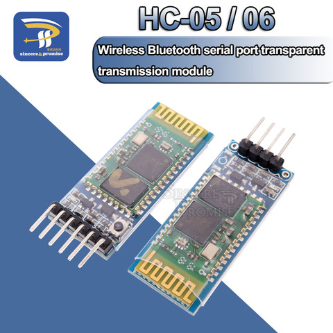 HC-05-Módulo de transmisión de serie Bluetooth integrado para Arduino, HC-06, maestro-slave, 6 pines/4 pines, antiinverso, serial, inalámbrico ► Foto 1/6