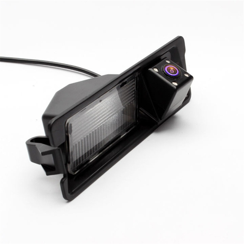 CCD HD Visión Nocturna 4 LED especial coche retrovisor cámara de respaldo inverso para Nissan March Renault sandero W ► Foto 1/6