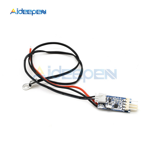 Controlador de velocidad para ventilador de ordenador, controlador de ventilador PWM de 4 cables, CC de 5V y 12V, sonda de 40cm para PC, módulo de alarma ► Foto 1/5