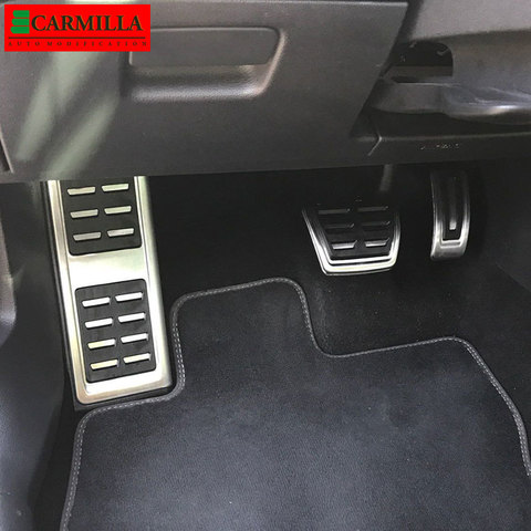 Cubierta de Pedal de coche para Skoda Karoq, cubiertas de pedales de freno, almohadillas de reposapiés LHD, accesorios de Carmilla, 2017, 2022, 2022, 2022, 2022 ► Foto 1/6