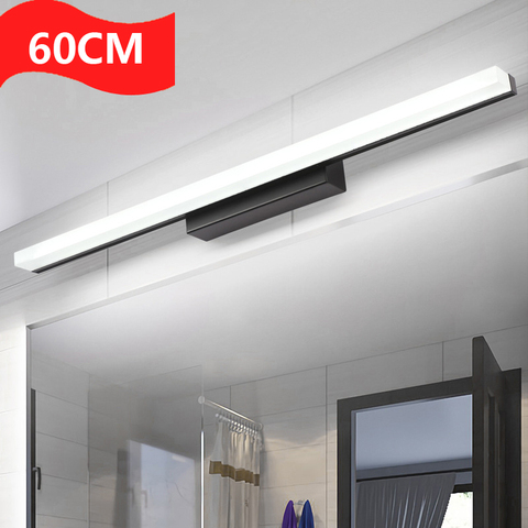 Luz led para espejo de AC85-265V para baño de 600mm, lámpara de pared de tocador acrílica moderna para dormitorio de 14W, iluminación para decoración de estudio ► Foto 1/6