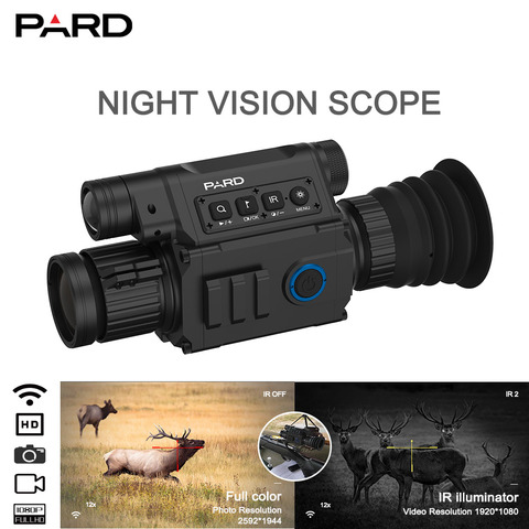 PARD NV008 plus, cámara Monocular de visión nocturna Digital para caza, para Rifle con puntero láser para caza al aire libre ► Foto 1/6