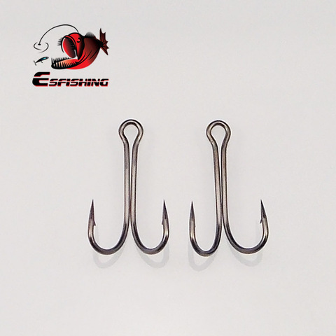 ESFISHING 10 Uds vástago largo Gancho Doble Weedless gancho de pesca Duple gancho para Jig Bass pescado gancho de pesca suave para atraer ► Foto 1/6