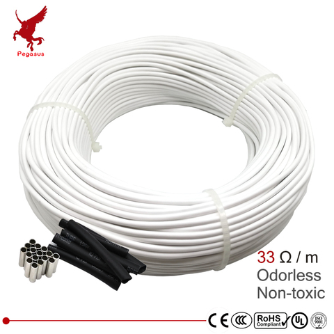 Cable calefactor de fibra de carbono HRAG, 12K, 33ohm, 5V-220V, calefacción de suelo, bajo costo, alambre calefactor infrarrojo de alta calidad, no tóxico, inodoro ► Foto 1/6