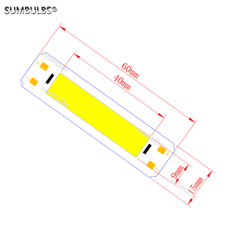 Tira de bombillas led CC de 5V cob, fuente de luz para bricolaje, iluminación led USB de 2W, 3000K, 6500K, Bombilla brillante de alto color emisor ► Foto 1/1