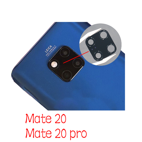 Lente de la cámara trasera y trasera para Huawei Mate 20 30 Pro Mate30 Lite, piezas de repuesto con pegamento adhesivo ► Foto 1/6