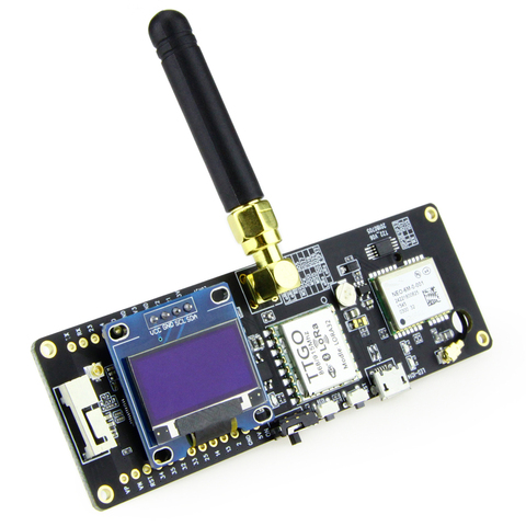 TTGO t-beam ESP32 433/868/915Mhz, módulo inalámbrico Bluetooth WiFi, ESP 32 GPS NEO-6M SMA LORA 32 18650, soporte de batería con OLED ► Foto 1/5